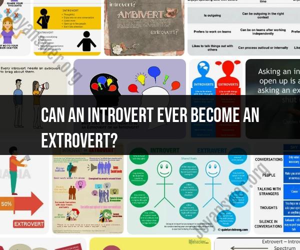 Transitioning from Introvert to Extrovert: Possibilities and Realities