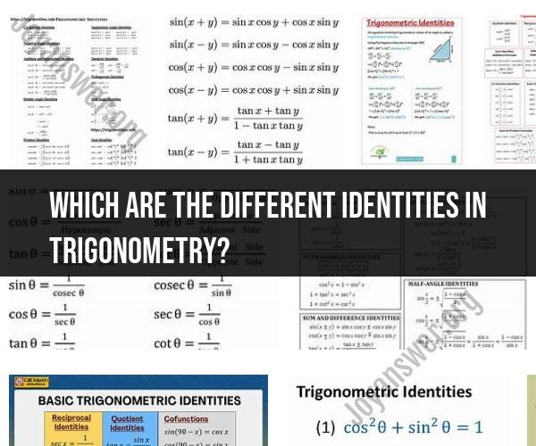 Trigonometry Identities: Fundamental Trig Equations