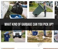Types of Garbage Collected: Waste Disposal Information