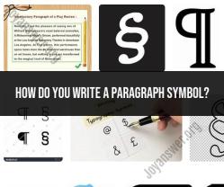 Typing the Paragraph Symbol: A Quick Guide