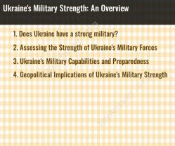 Ukraine's Military Strength: An Overview
