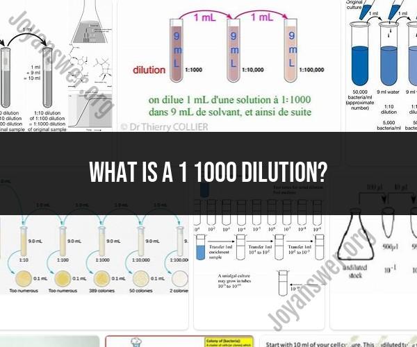 Understanding a 1:1000 Dilution: Scientific Concepts Demystified