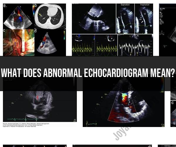 Understanding Abnormal Echocardiogram Results: Medical Insights