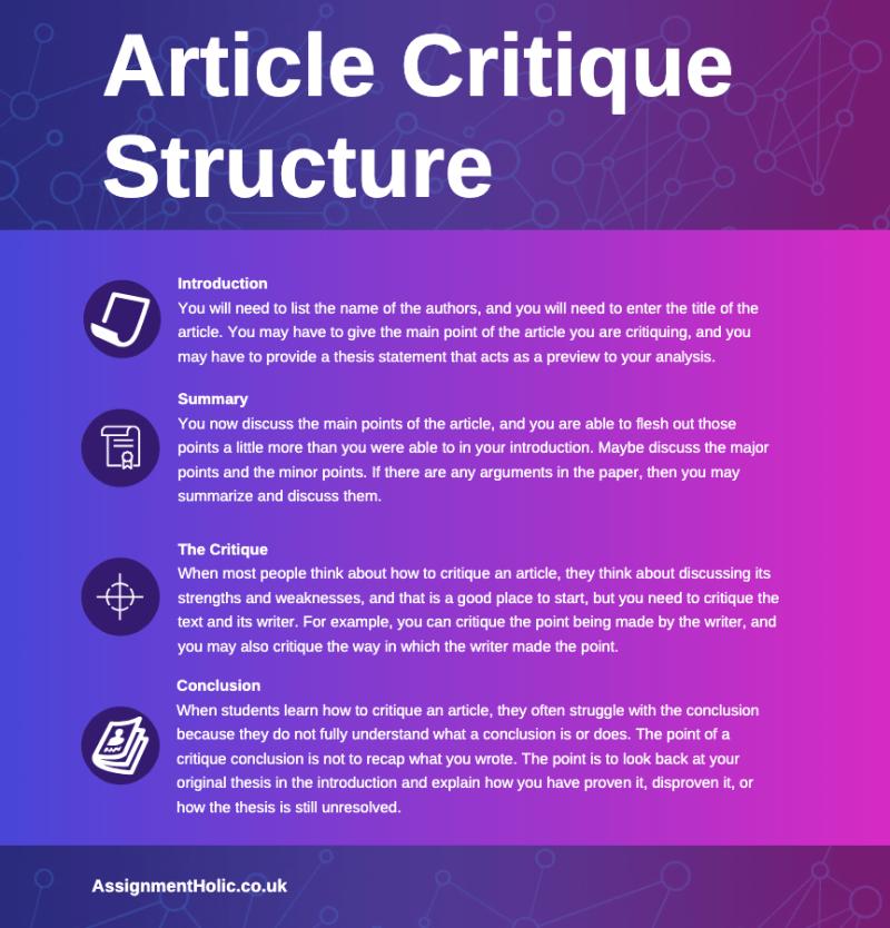 Understanding Article Critique: Analysis and Evaluation