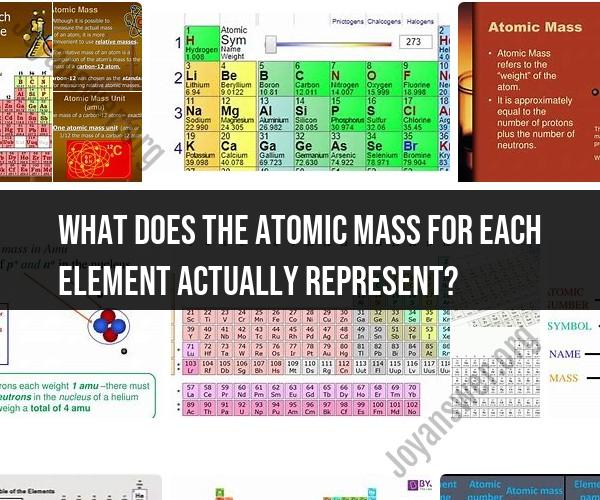 Understanding Atomic Mass: What It Represents