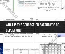 Understanding Correction Factor for DO Depletion: An Essential Component of Water Quality Analysis