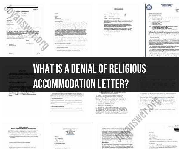 Understanding Denial of Religious Accommodation Letters
