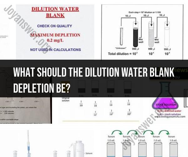 Understanding Dilution Water Blank Depletion in Lab Analysis