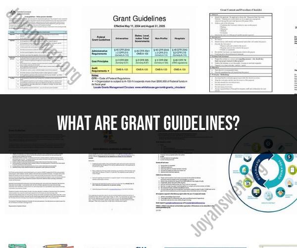 Understanding Grant Guidelines: A Comprehensive Overview