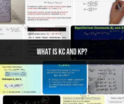 Understanding KC and KP in Chemical Equilibrium
