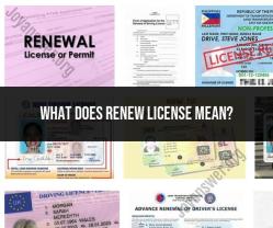 Understanding License Renewal: What It Means