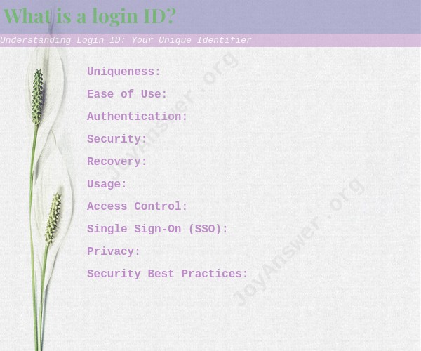 Understanding Login ID: Your Unique Identifier
