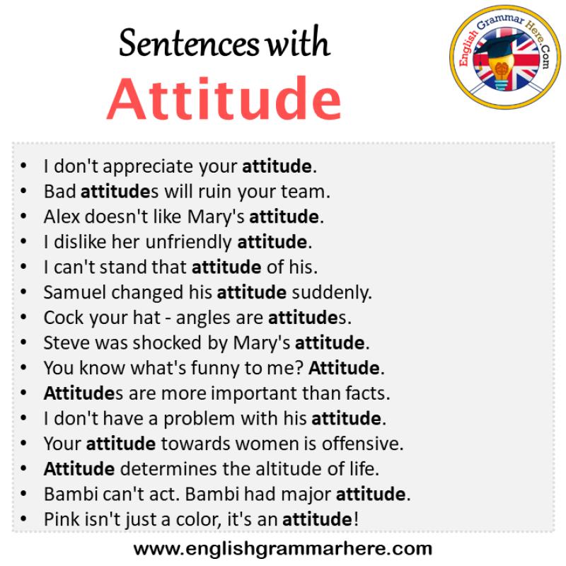 Understanding Negative Attitudes: Examples and Scenarios
