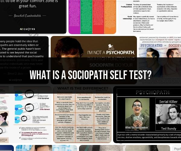 Understanding Sociopathy: Self-Assessment Test