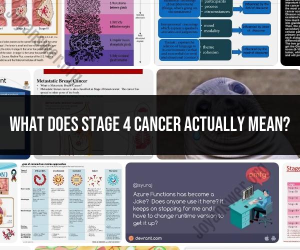 Understanding Stage 4 Cancer: Diagnosis and Prognosis