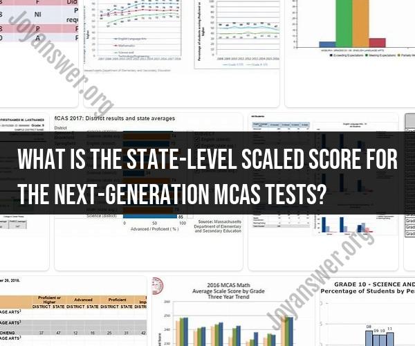 Understanding State-Level Scaled Scores for Next-Generation MCAS Tests
