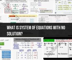 Understanding System of Equations with No Solution