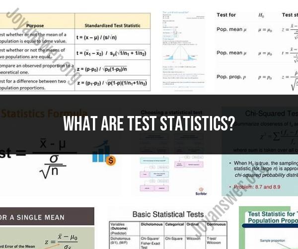 Understanding Test Statistics: Significance and Interpretation