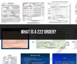 Understanding the 222 Order in Pharmacy Practice