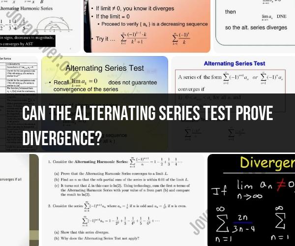 Understanding the Alternating Series Test in Calculus