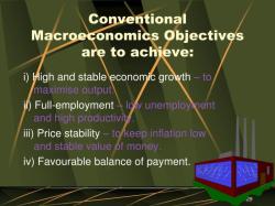 Understanding the Core Goal of Macroeconomics