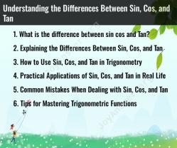 Understanding the Differences Between Sin, Cos, and Tan