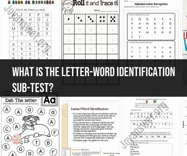 Understanding the Letter-Word Identification Sub-test