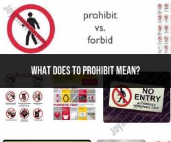 Understanding the Meaning of "Prohibit"