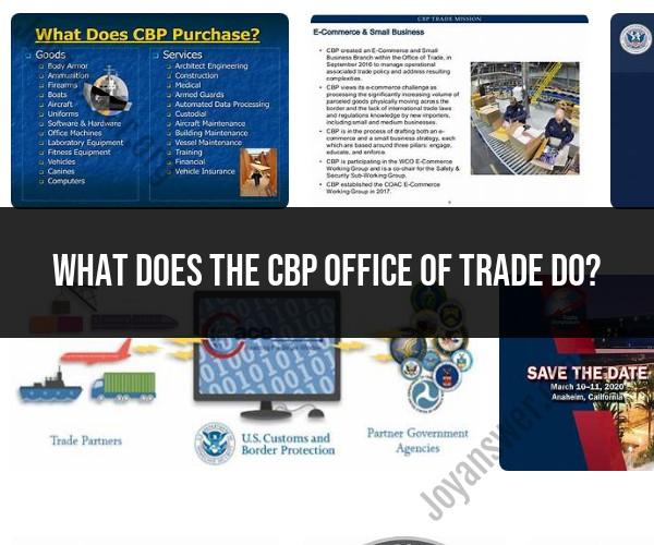 Understanding the Role of the CBP Office of Trade