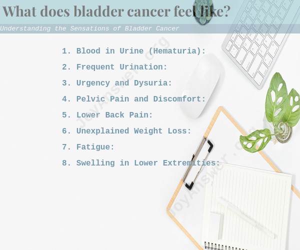 Understanding the Sensations of Bladder Cancer