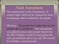 Understanding the Shared Purpose of the Ninth and Tenth Amendments