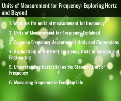 Units of Measurement for Frequency: Exploring Hertz and Beyond