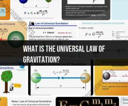 Universal Law of Gravitation: Understanding Gravity