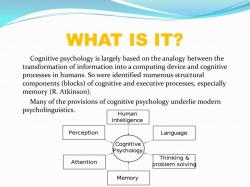 Unpacking Cognition: An Introduction to Cognitive Psychology