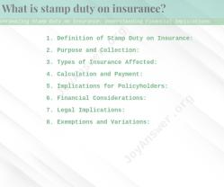 Unraveling Stamp Duty on Insurance: Understanding Financial Implications