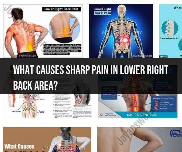 Unraveling the Mystery of Sharp Lower Right Back Pain
