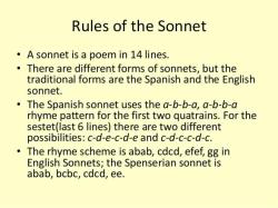Unraveling the Rules of Shakespearean Sonnets