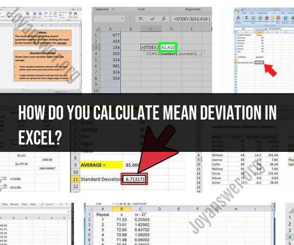 Unveiling Mean Deviation Calculation in Excel: A Comprehensive Guide
