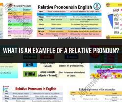 Unveiling Relative Pronouns: Exploring an Example