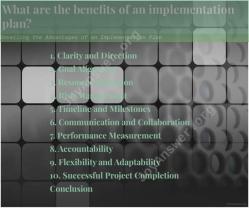 Unveiling the Advantages of an Implementation Plan