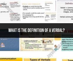 Unveiling the Concept: Defining a Verbal Expression
