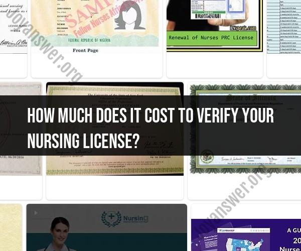 Unveiling the Cost of Nursing License Verification
