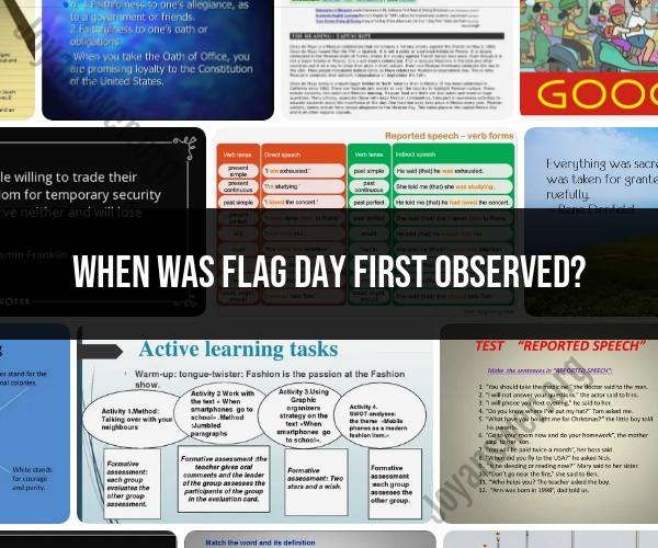 Unveiling the Origins of Flag Day: A Historical Exploration