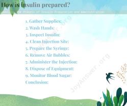 Unveiling the Process of Insulin Preparation and Administration
