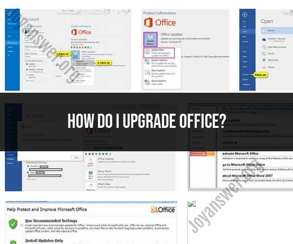 Upgrading Office: Office Software Update Process