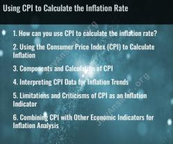 Using CPI to Calculate the Inflation Rate