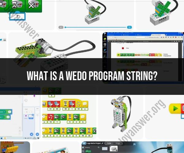 WEDO Program String: Coding for Robotic Operations