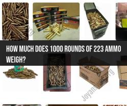Weight of 1000 Rounds of .223 Ammo: A Quick Calculation
