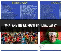 Weirdest National Days: Unusual Celebrations