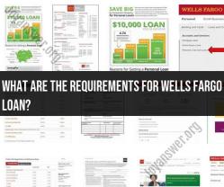 Wells Fargo Loan Requirements: What You Need to Know